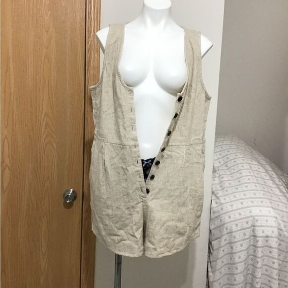 Madewell V-Neck Button-Down Romper New Size 12 - Picture 7 of 16